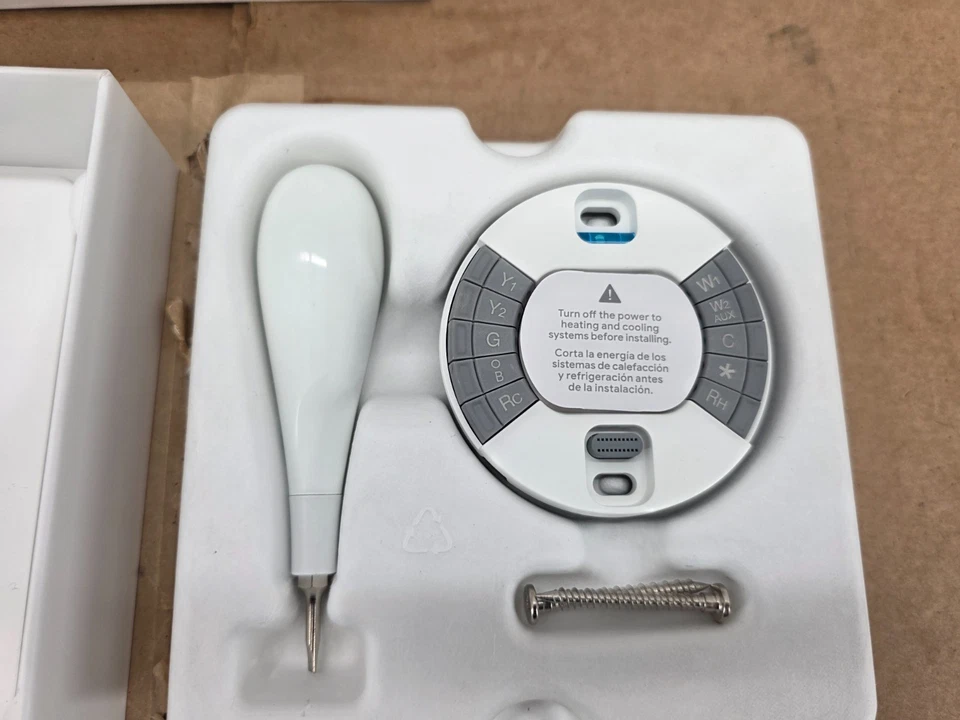 Google Nest 3rd BlackGeneration Learning Programmable Thermostat Kit T3016US A+ - Image 3 of 4