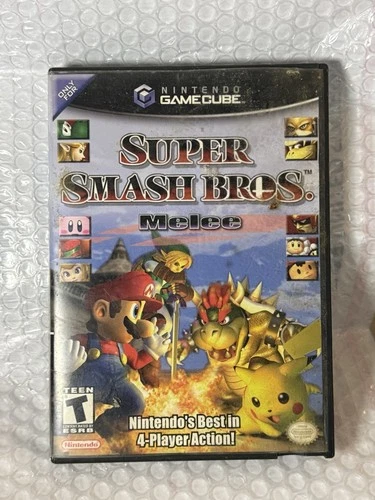 Super Smash Bros Melee GameCube Complete Set with Manual Untested