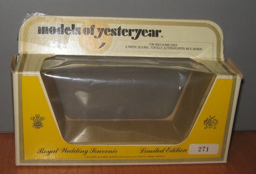 Matchbox Yesteryear Y12 Model T Ford Van Royal Wedding Souvenir 1981 Code 3 - Picture 8 of 8