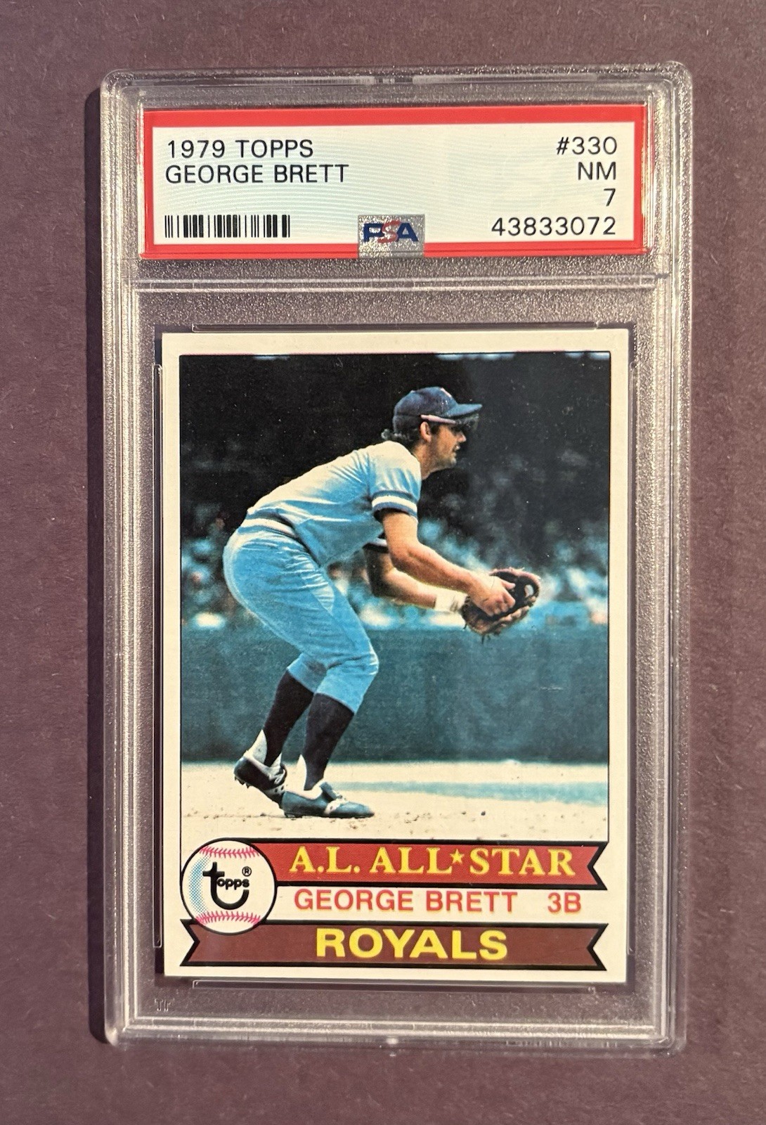 1979 Topps Baseball #330 George Brett PSA 7 NM Royals A.L. All-Star
