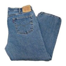 Vintage Levis 550 Denim Jeans Mens 40x30 Light Wash Relaxed Fit Streetwear
