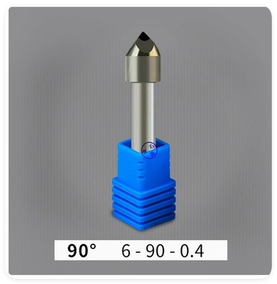 Stone Tools Marble Relief Cnc Bit 4 Edge PCD Shank 6 Mm Milling Carving Tool