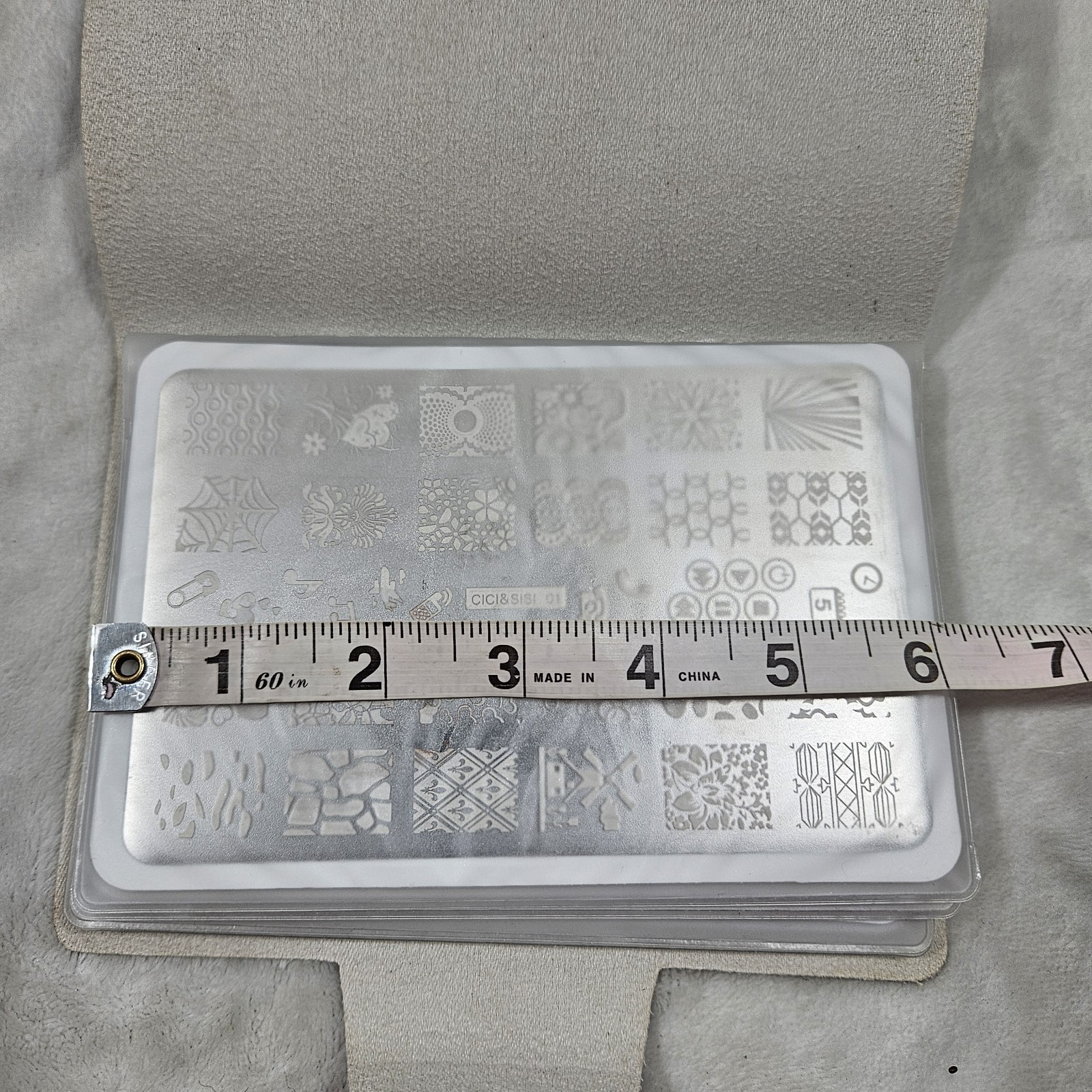 Discontinued Cici & Sisi Nail Art Stamping Plates Booklet, 6 Metal Plates