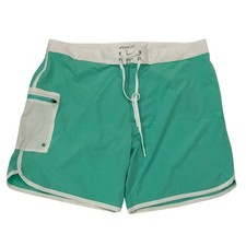 ZYIA Men  s Board Shorts - Mint Green/White - Size XXL