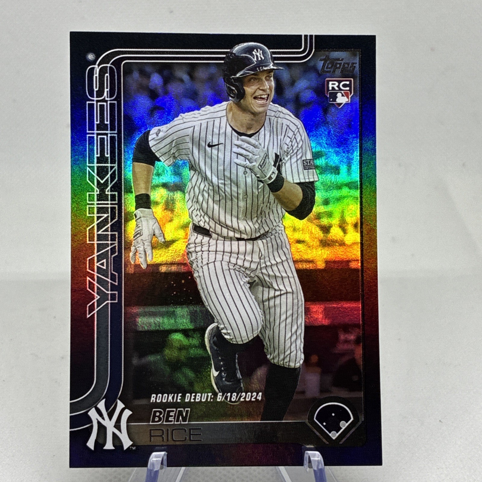 2025 Topps Update #US25 Ben Rice RC Rookie SSP BLACK FOIL Parallel /10