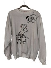 Vintage 90s Disney Designs 101 Dalmatians Double Sided XL Crewneck Sweatshirt