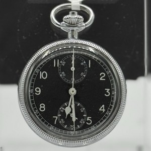 Breitling "Wakmann" 18J WWII Navigation Chronograph Pocket Watch