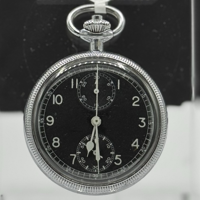Breitling "Wakmann" 18J WWII Navigation Chronograph Pocket Watch