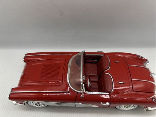1/18 Motormax 1958 Chevy Corvette Convertible Red jm #73109 NO BOX! - Picture 2 of 24