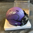 Adrian Peterson Signed Alternate Vikings Mini Helmet - JSA COA