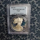 2005 W American Eagle Silver Dollar PR70 Deep Cameo PCGS