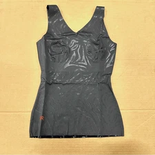 New Ruby Ribbon Gilded Tiger V-Neck Tank Cami Black 44