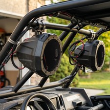 2X Universal UTV 6.5" Speaker Pods Cage Enclosure 1.5"-2" For Marine Boat Tower