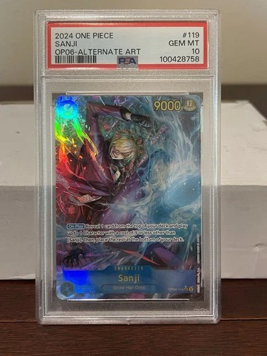 Sanji OP06-119 SEC Alt Art PSA 10 - One Piece Wings of the Captain 2024 English