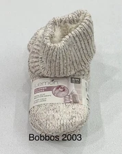 Lemon Women's Non-Slip Bottom Grips Slipper Socks, Cream, Size S/M (5-7)