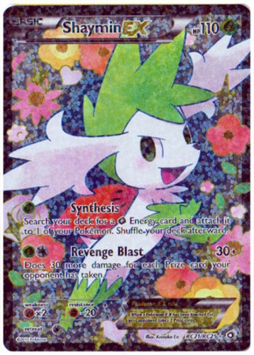 Lightly Played Shaymin-EX - RC21/RC25 - Full Art Ultra Rare Pokemon Legendary Tr