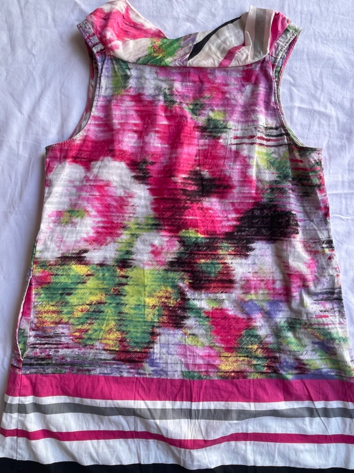 RARE CLASS Roberto Cavalli Y2K Floral Print Dress IT46 US12 Luxury Designer image 9