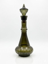 VINTAGE 1964 SMOKE GREEN JIM BEAM I DREAM OF JEANNIE GENIE GLASS BOTTLE DECANTER