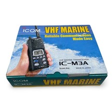 Icom IC-M3A VHF Marine Transceiver Handheld Radio 5W Water Resistant New In Box