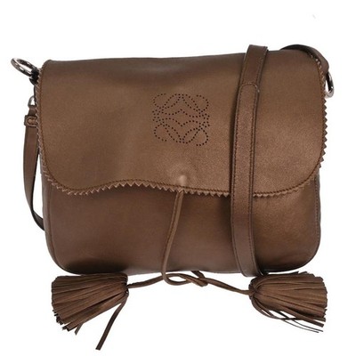 Loewe Brown Sheepskin Flamenco Shoulder Bag 271107 117456
