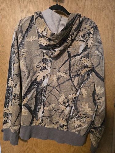 Faded Glory Hoodie Camouflage grün durchgehender Reißverschluss Größe Large (42-44) - Bild 3 von 3