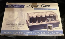 Vintage Remington Aqua-Curl 20 Velvet Hot Rollers Model K-40 Works Smoke-free 