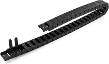 Cable Drag Chain 15x30mm Black Plastic Wire Carrier for CNC Router Tool Uses Blk