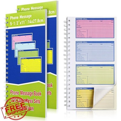 Sinmoe 2 Spiral Message Book Pink Blue Green Yellow