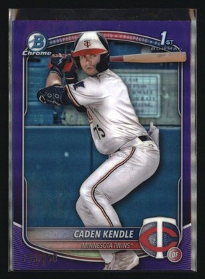 2025 Bowman #BCP-113 Caden Kendle Chrome Prospects Purple Refractor #/250
