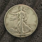 1944 Liberty Walking Half Dollar Silver Coin Circulated 50C US