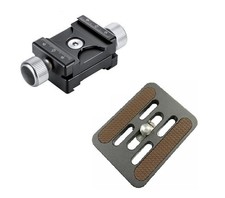 Leofoto DDC-38  BPL-50N Bidirectional Subtend Double Clamp MINI CLAMP w Plate