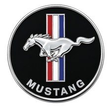 1965-73 Mustang Tri-bar Running Pony Steering Wheel Emblem For Corso Feroce