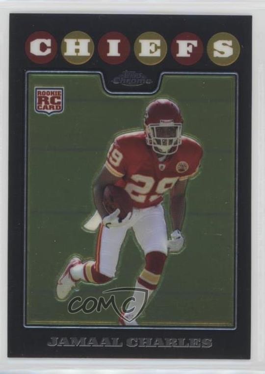 2008 Topps Chrome Jamaal Charles #TC185 0p7