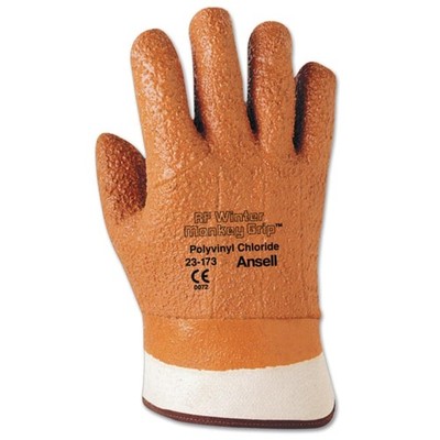 Vinyl Gloves 012-23-173-10, Orange, Durable and Comfortable Protection