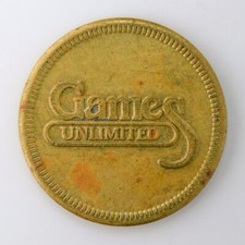 Straw Hat Pizza Games Unlimited Game Arcade Trade Pinball Jukebox Token i213