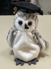 Rare Retired Ty Beanie Baby Wiser The Owl Class of '99' Mint Pellets W Errors