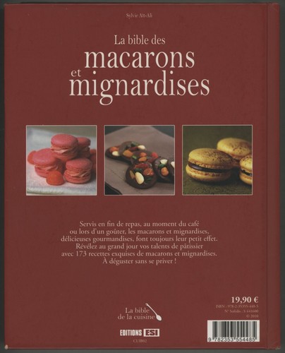 Livre de Patisserie Cuisine LA BIBLE DES MACARONS ET MIGNARDISES Sylvie Ait-Ali - Picture 10 of 10
