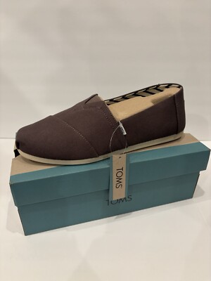 Toms Classic Men s Brown Size 10! NEW!/Alpargata Model/ Casual,flat,canvas