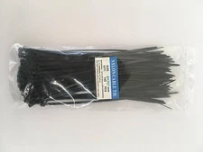 Ifenceview One Pack( 100 pcs) Durable Self locking Black Zip Tie Cable Tie