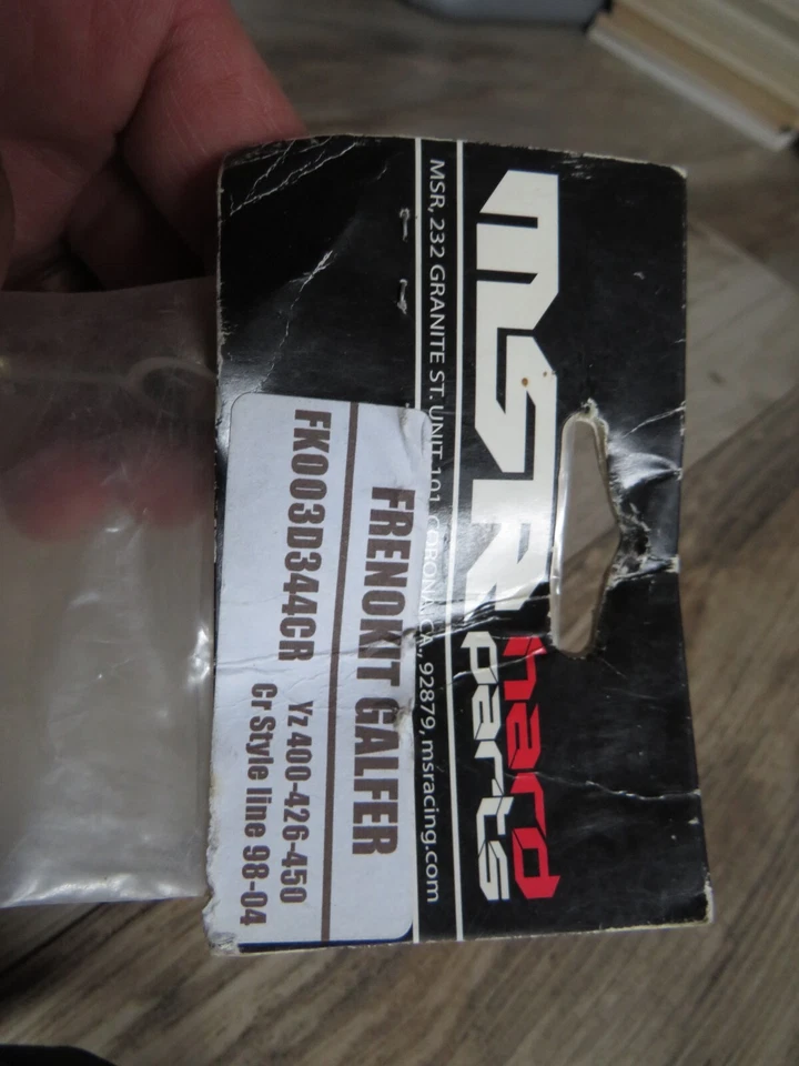 Kit de línea de freno delantero de acero inoxidable MSR FK003D344CR YZ400 YZ426 YZ450 250 OM27 Foto 2 de 4