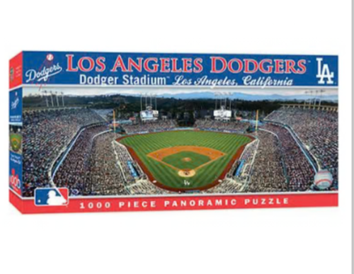 Los Angeles LA Dodgers Stadium 1000 Piece Panoramic Jigsaw Puzzle Baseball MLB - 第 1/1 張圖片
