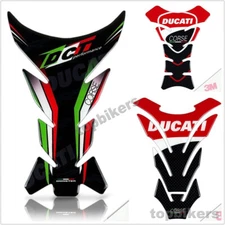 Motorcycle 3D Gel Fuel Tank Protector Pad Emblem Decal Sticker For Ducati Racing