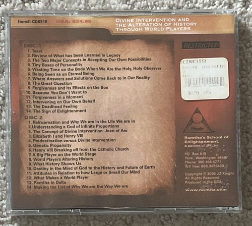 RAMTHA LEGACY SERIES Divine Intervention & The Alteration of History 2 CD-R SET - Picture 4 of 4