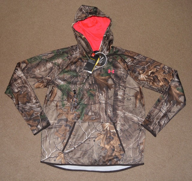 camo pink under armour hoodie