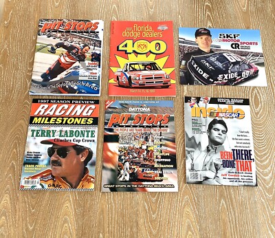 Nascar Racing Magazines Lot Of 5 Including Inside Nascar Jeff Gordon Cover