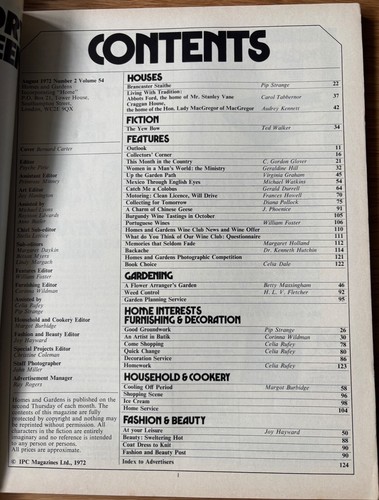 HOMES & GARDENS MAGAZINES 1972 Back Issues RETRO LIVING 1970's - Foto 11 di 13