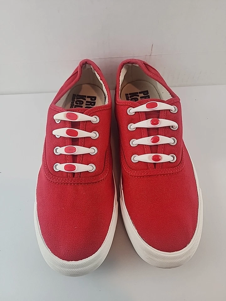 Zapatos de lona Pro Keds Royal Lo rojos para mujer talla 8 preppy informales Foto 3 de 4