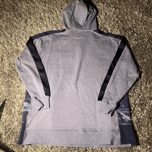 Staple Pigeon 3XL Hoodie Blue Embroidered Asian Birds 1/4 Zip Camo Sides EUC - Picture 18 of 23