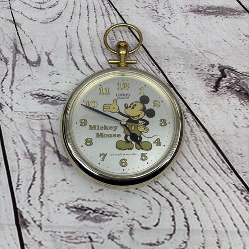 Mickey Mouse LORUS Quarz Taschenuhr Wanduhr/Schreibtisch - Bild 3 von 5