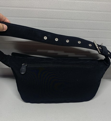 HOBO International Large Fern Belt Bag Black Nylon Adjustable - Picture 5 of 11